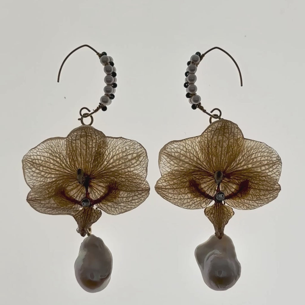 Orchid in Bloom - Chrysocolla Earring 3IN1