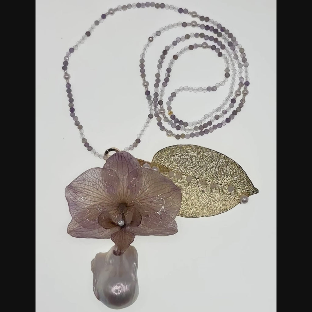Orchid in Bloom - Amethyst Necklace 3IN1