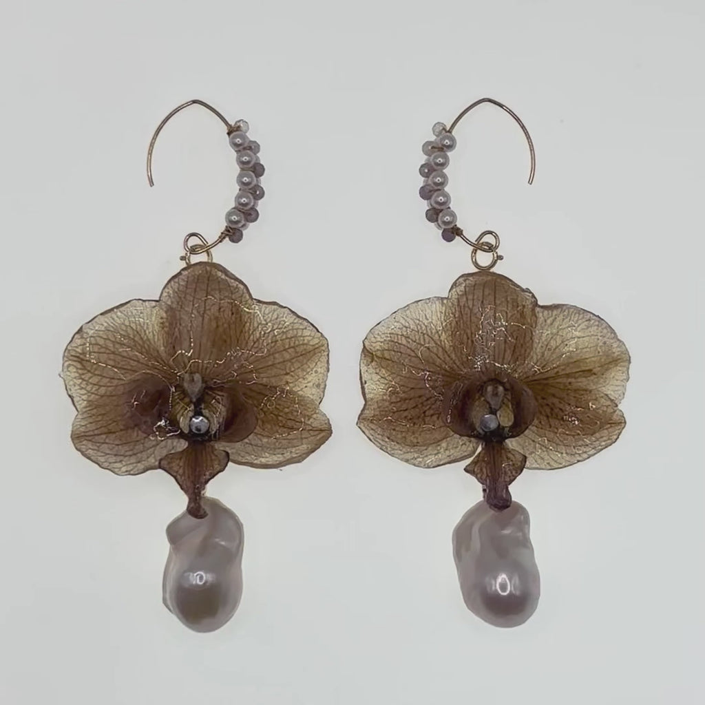 Orchid in Bloom - Amethyst Earring 3IN1