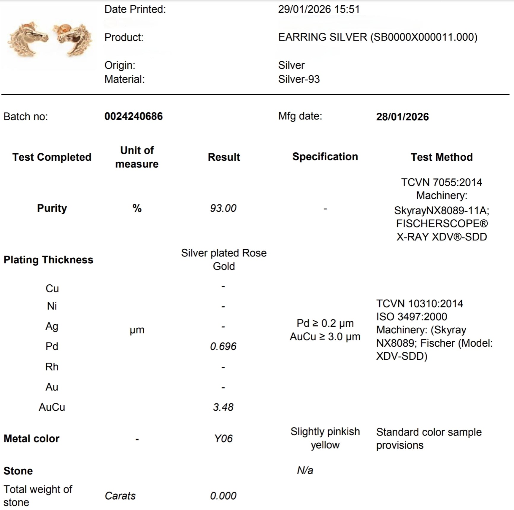 Caterpillars Glamour - Stud