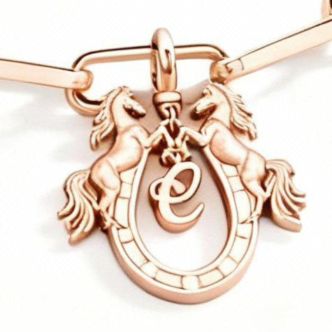 Majestic Galaxy - Personalise Alphabet Charm (Made to Order-See description) Solid Gold Series