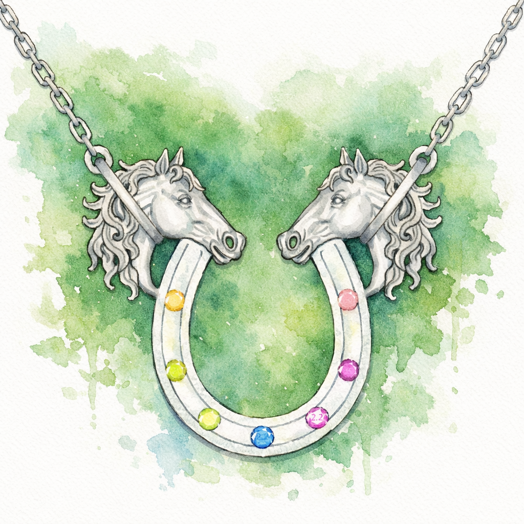 Ribena Glamour - Rainbow Sapphire Necklace (Made to order-See description) Solid Gold Series