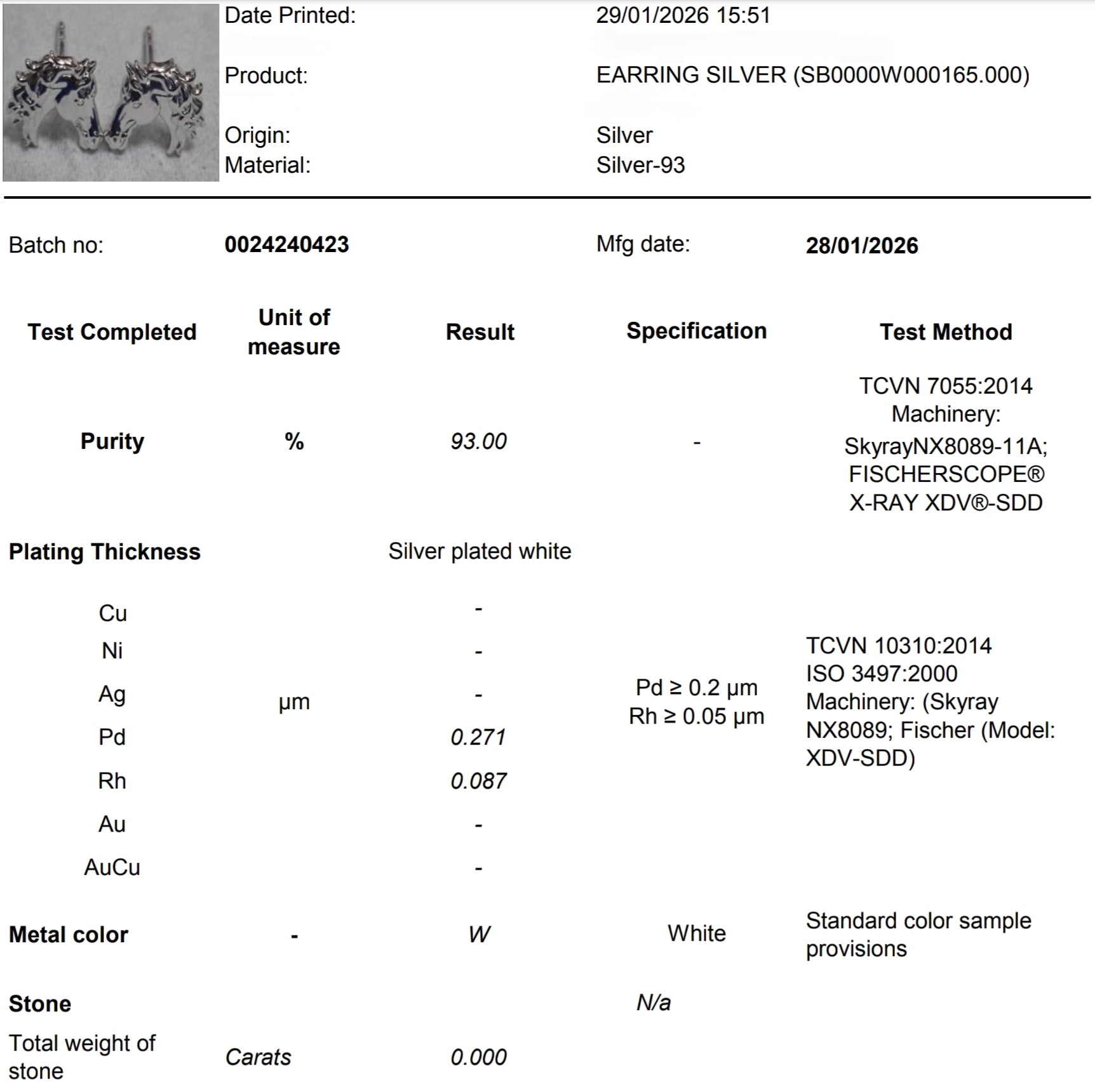 Caterpillars Glamour - Stud