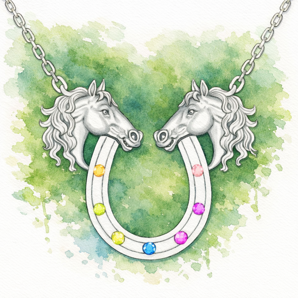 Ribena Glamour - Rainbow Sapphire Necklace (Made to order-See description) Solid Gold Series